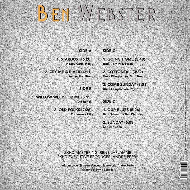 Ben Webster - Stardust (200g 45rpm, 2LP)
