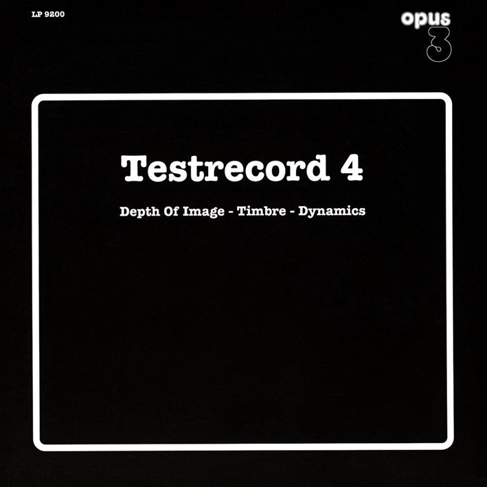 Opus 3 Records - Testrecord 4: Depth of Image, Timbre, Dynamics (180g 33rpm)