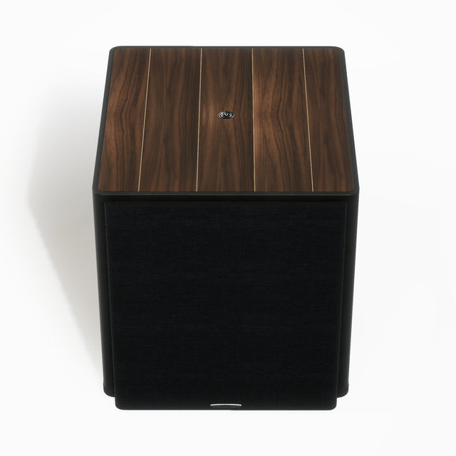 Sonus faber Gravis III Subwoofer in Walnuss, Ansicht von oben