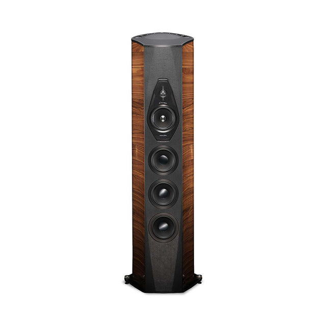 Sonus faber Lilium Standlautsprecher in Hochglanz Walnuss, Frontansicht