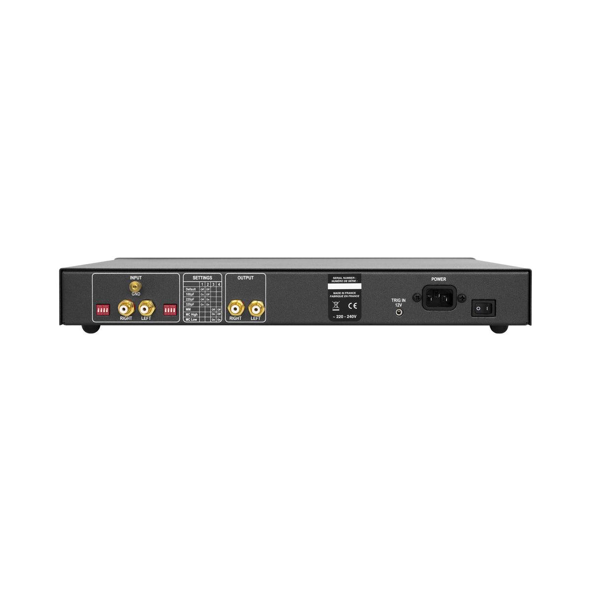 Atoll PH 200 Phono-Vorverstärker – Rückseite