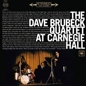 The Dave Brubeck Quartet - At Carnegie Hall (180g 33rpm, 2LP)