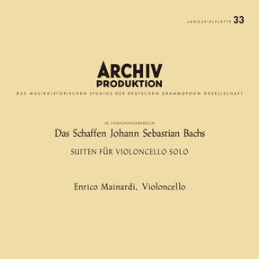 Enrico Mainardi - Bach: Suiten für Violoncello solo, BWV 1007–1012 (180g 33rpm, 4LP, Mono)