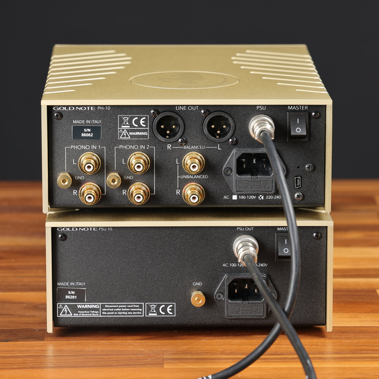 Goldnote PH10 Bravo PSU10 Bravo Gold Phono-Vorverstärker (Vorführware)