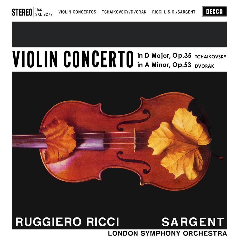 Ruggiero Ricci & Sir Malcolm Sargent - Tchaikovsky / Dvořák: Violinkonzerte (180g 33rpm, 2LP)
