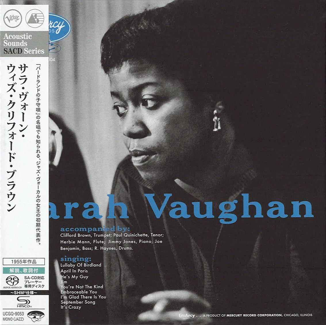 Sarah Vaughan with Clifford Brown (SHM-SACD) (Mono)