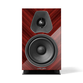 Sonus faber Lumina II Amator Kompaktlautsprecher in Hochglanz Rot, Frontansicht
