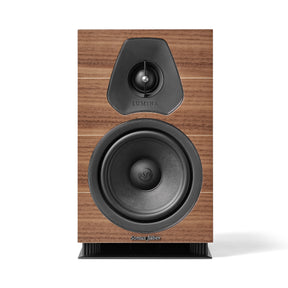 Sonus faber Lumina II Kompaktlautsprecher in Walnuss, Frontansicht