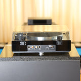 Thorens TD 1601 mit TP 160 Tonarm Plattenspieler Gebraucht – Rückseite mit XLR- und Cinch-Anschlüssen