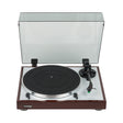 Thorens TD 402 DD Plattenspieler in Walnut, Frontansicht von schräg vorne