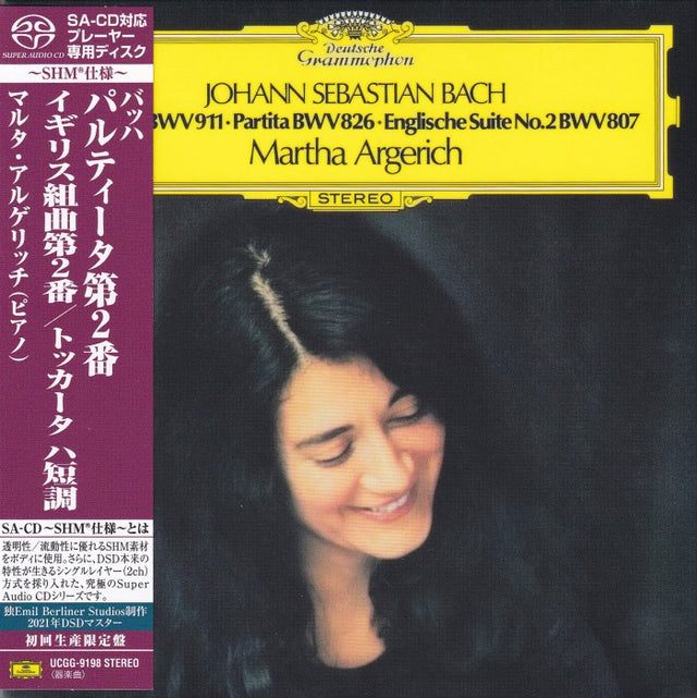 Martha Argerich - Johann Sebastian Bach: Toccata BWV911 / Partita BWV826 / Englische Suite No. 2 BWV807 (SHM-SACD)