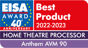Anthem AVM 90 8K Heimkinoprozessor EISA Auszeichnung als bester Heimkino Prozessor des jahres 2023