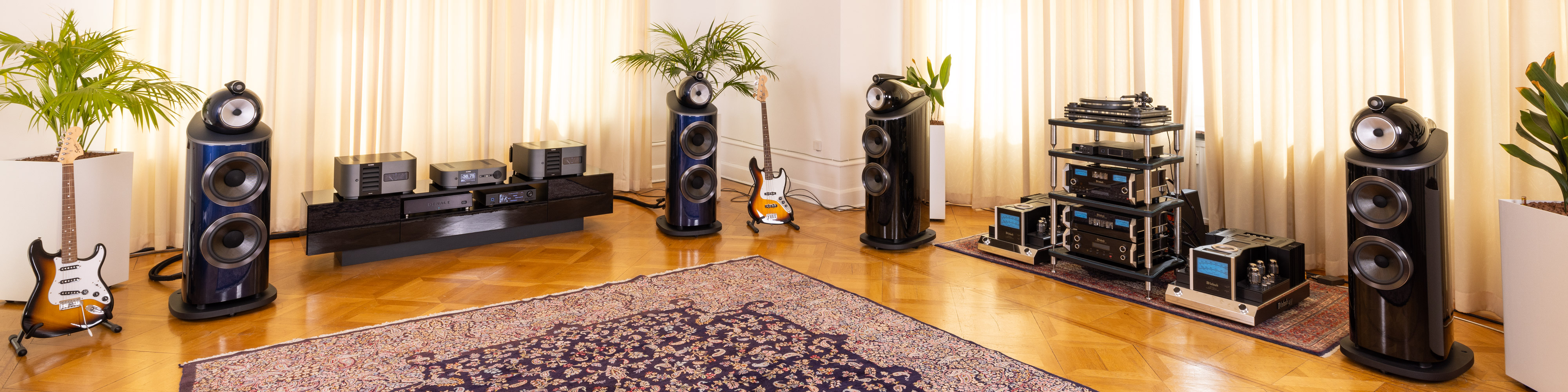 Bowers & Wilkins 801 D4 Signature Midnight Blue Metallic im Hörraum Beethoven bei HiFi Linzbach in Bonn