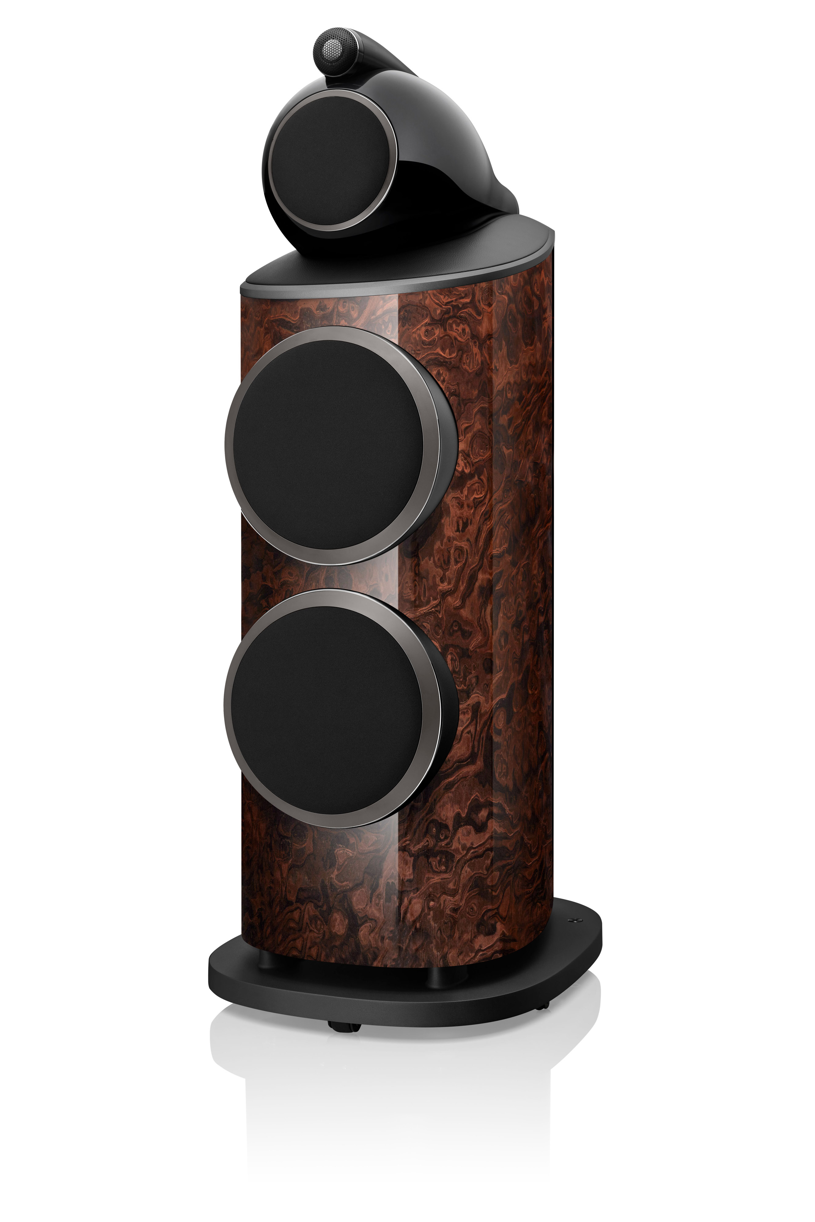 Bowers & Wilkins 801 D4 Signature  California Burl Gloss Lautsprecher mit Abdeckungen