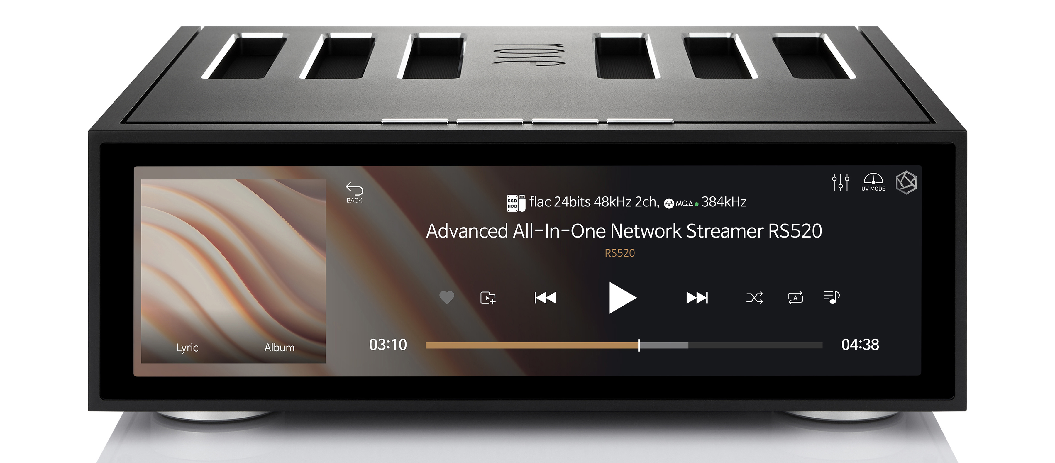 Rose RS520 Schwarz - All-In-One Streaming-Vollverstärker