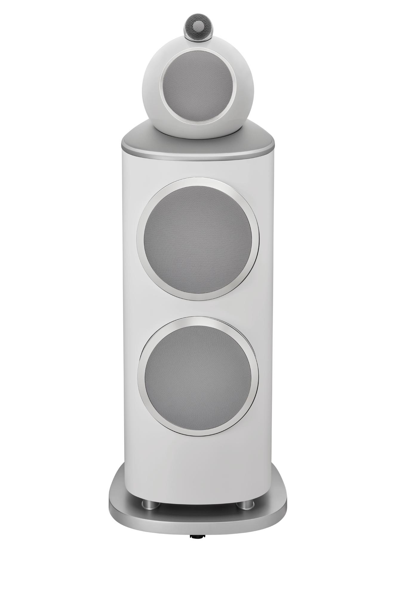 Bowers & Wilkins 801 D4 White mit Abdeckungen