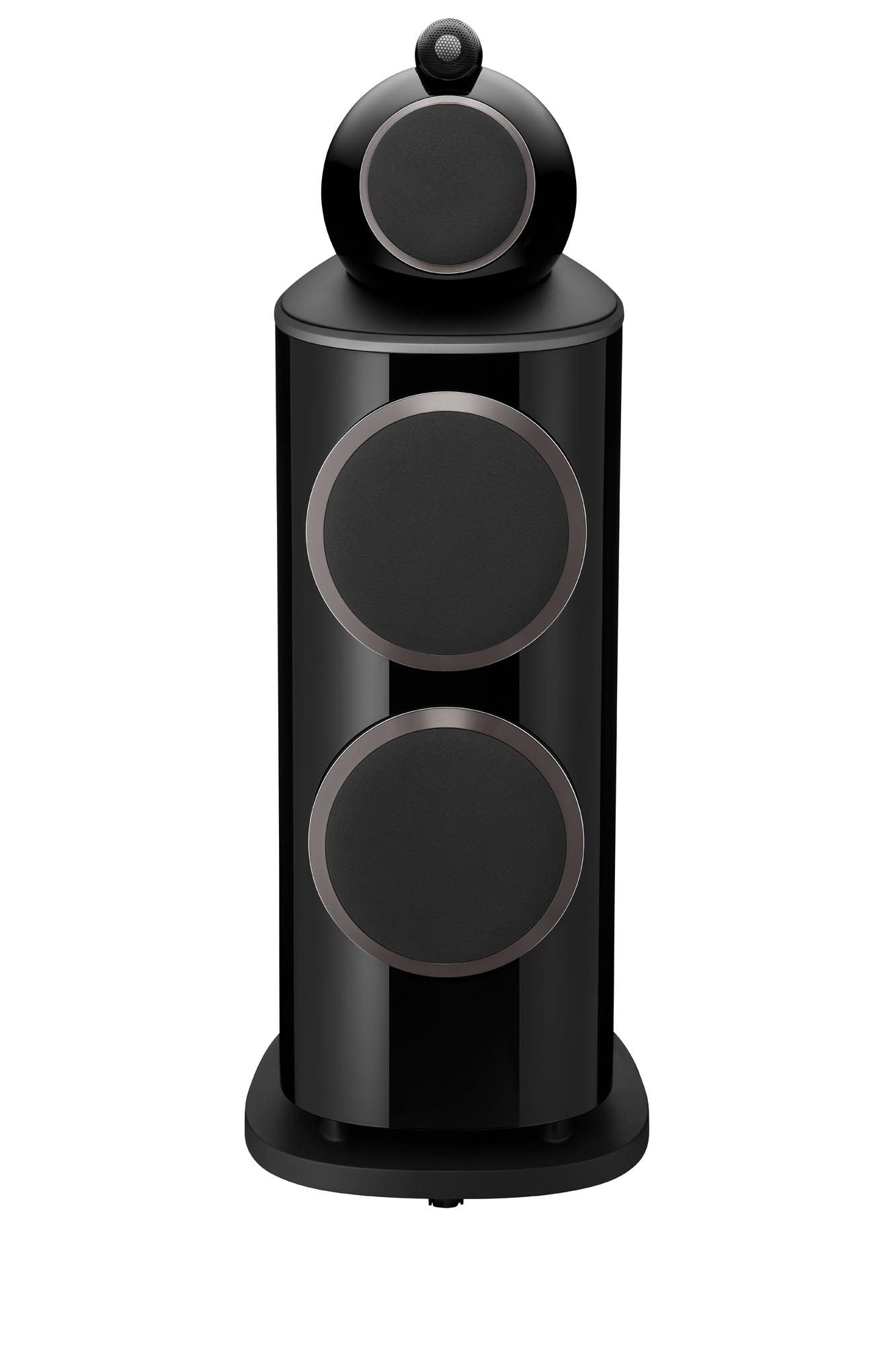 Bowers & Wilkins 801 D4 Gloss Black mit Abdeckungen