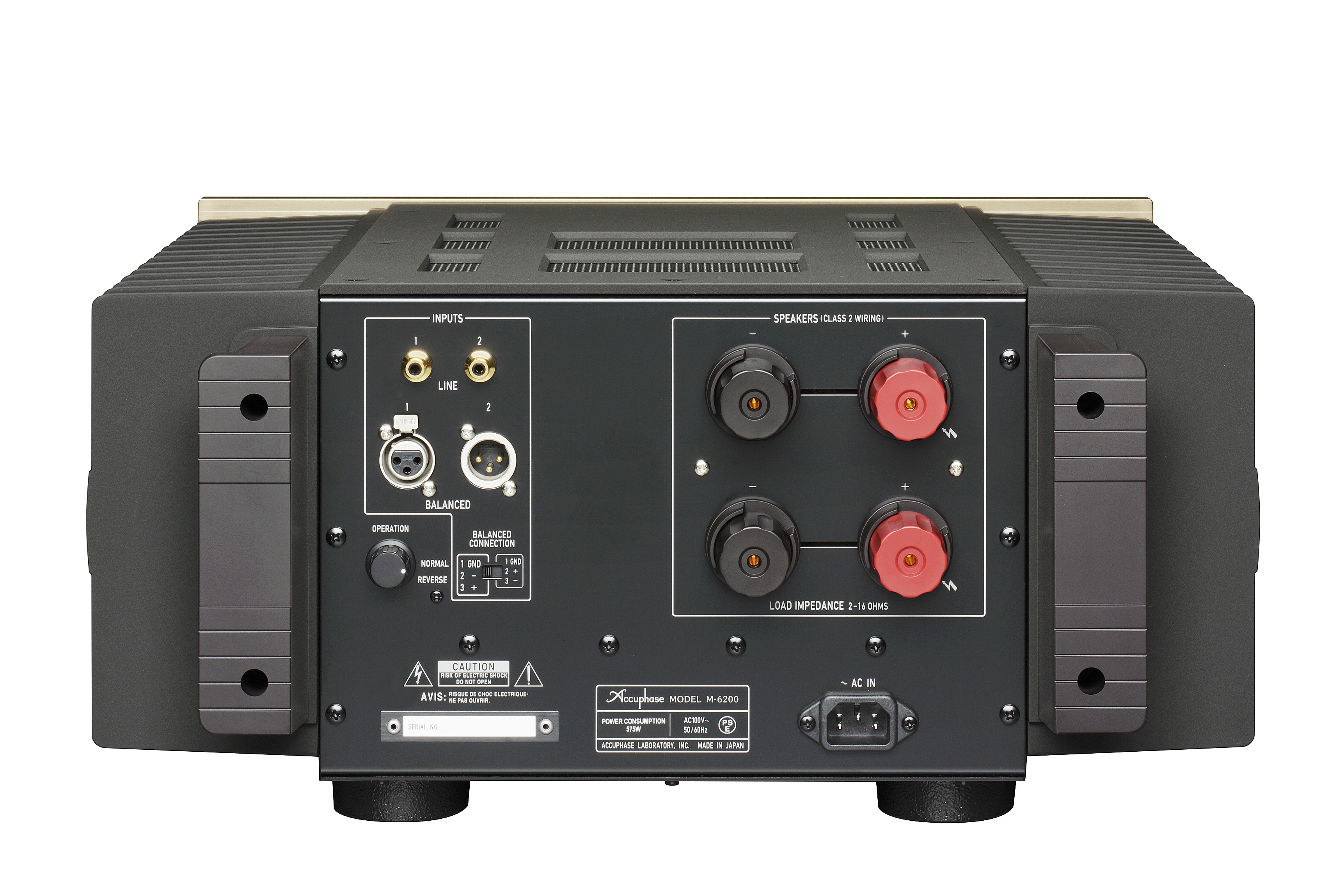 Accuphase M-6200 Endstufe Rückseite Accuphase M-6200 Endstufe Rückseite