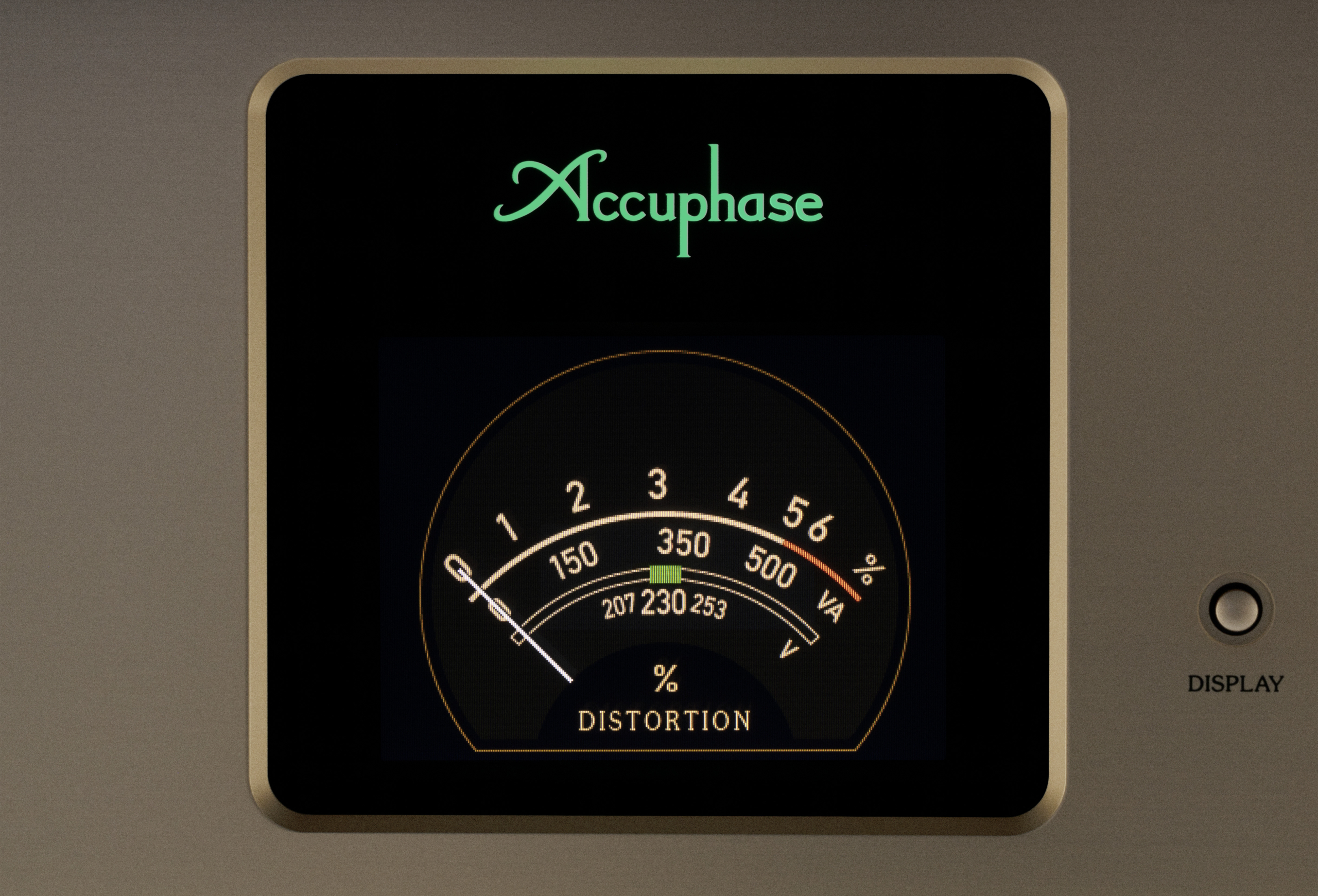 Accuphase PS-550 Stromreiniger Verzerrung Anzeige