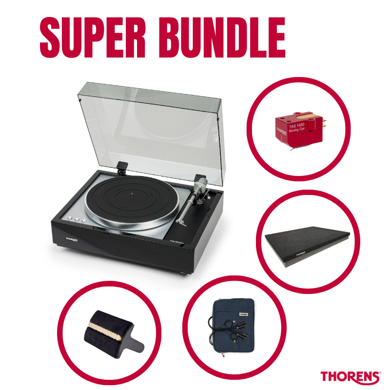 Thorens Super Bundle (TD 1600, TAS 1600, TAB 1600, Kabel, Bürste)