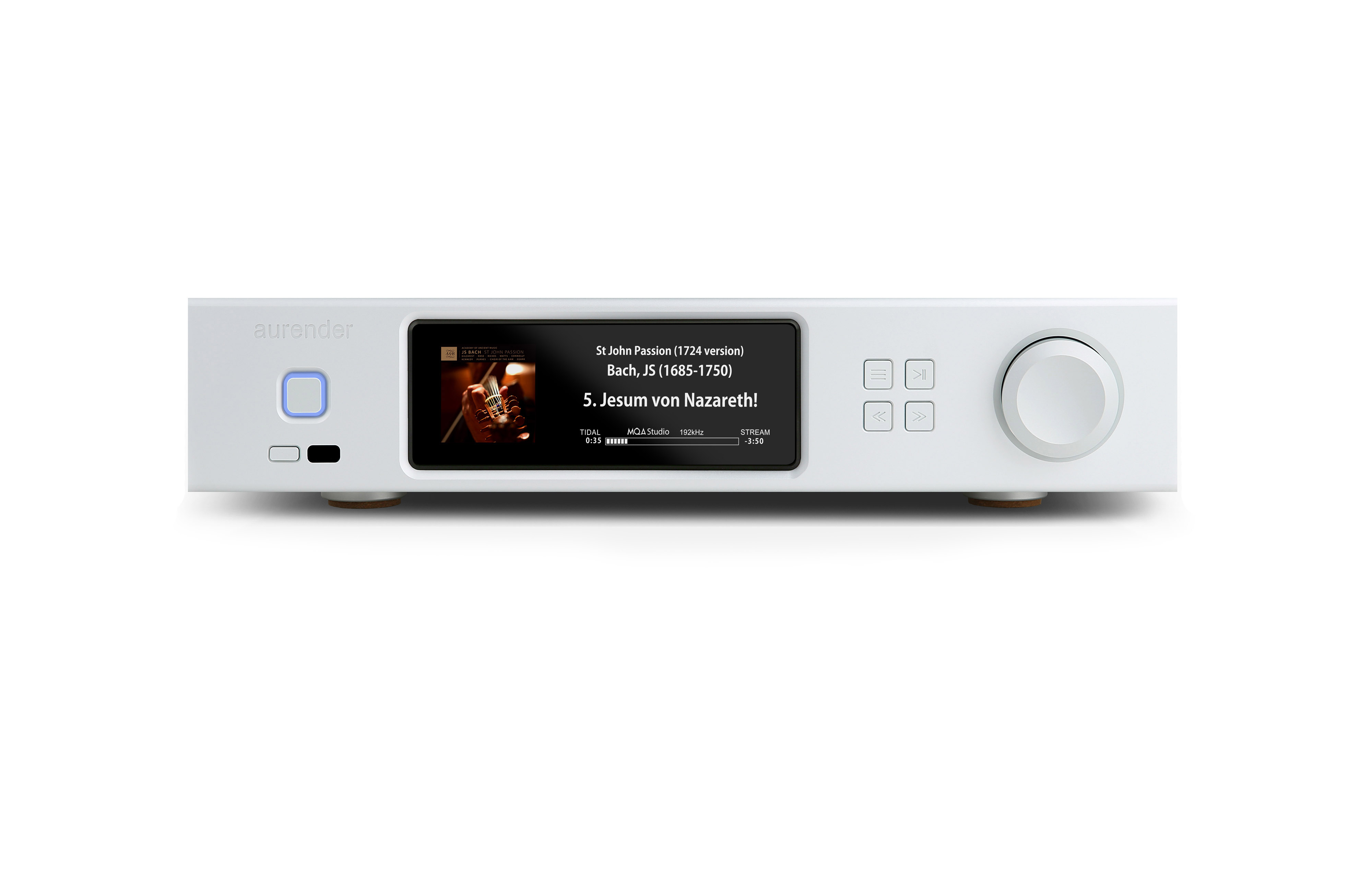 Aurender A15 Silber - Audio Streamer und Server mit eingebautem Digital Wandler (DAC)