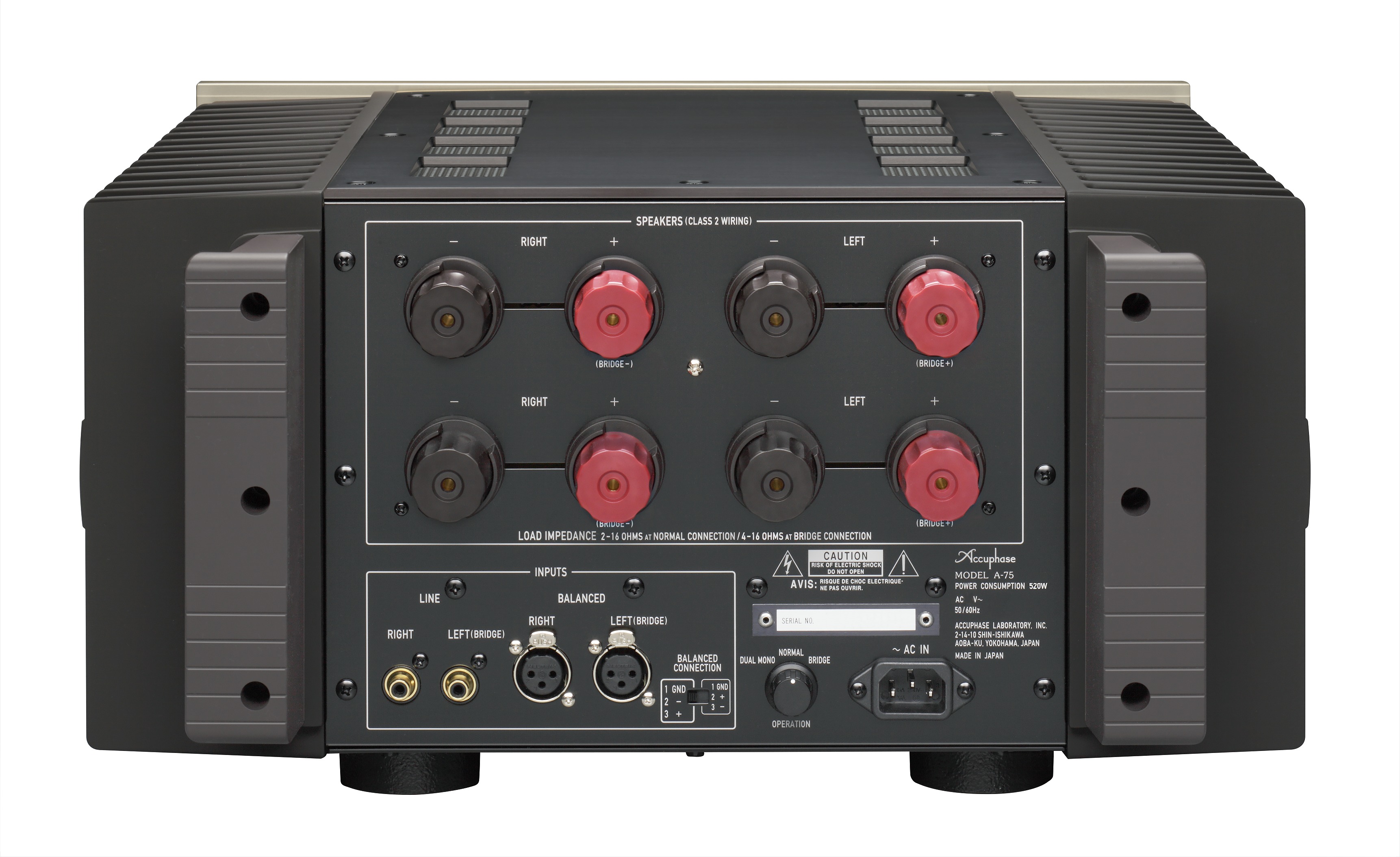 Accuphase A-75 Endstufe Rückseite Accuphase A-75 Endstufe Rückseite
