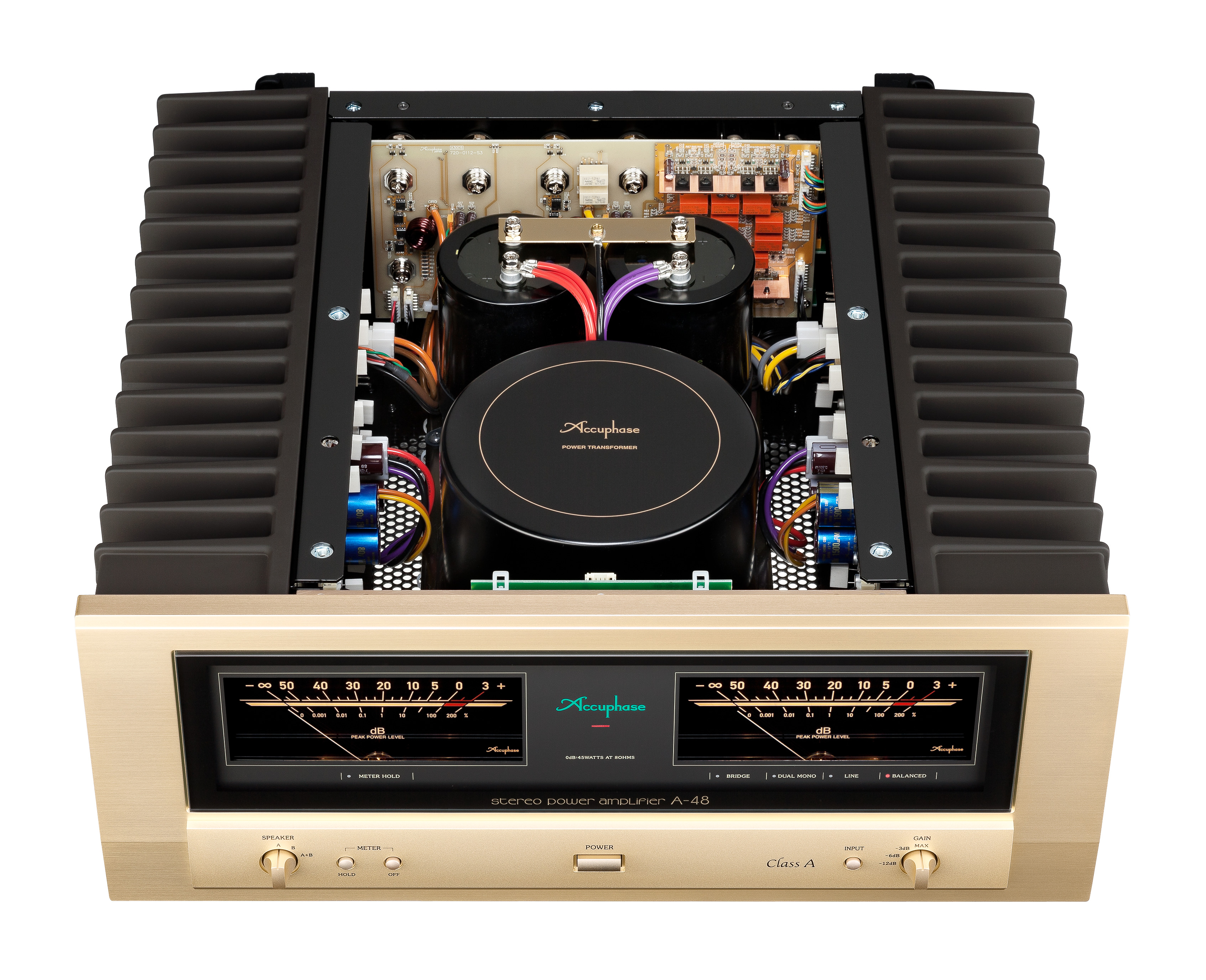 Accuphase A-48 Endstufe mit geöffnetem Gehäuse