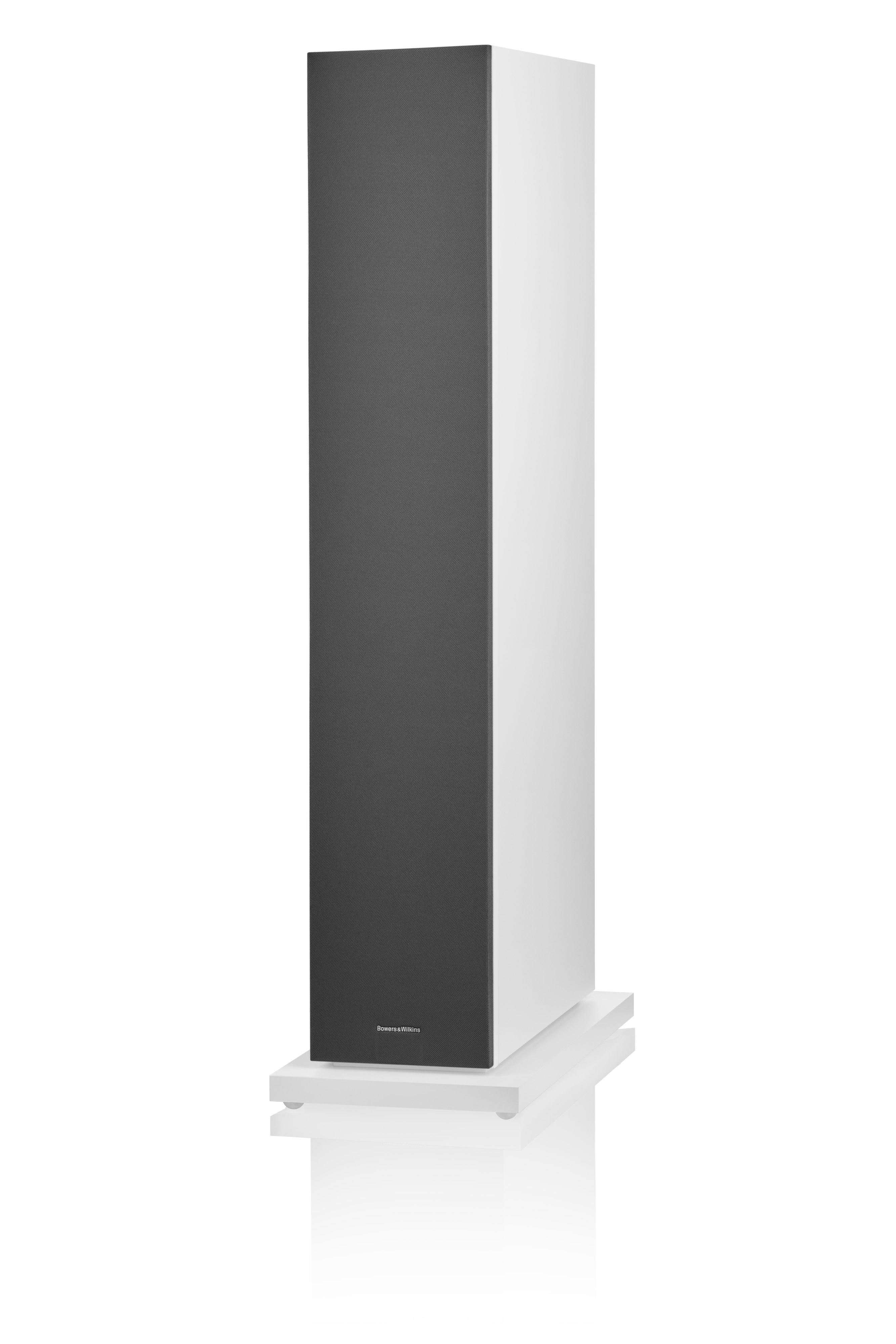 Bowers & Wilkins 603 S3 Lautsprecher Weiß eingedreht mit Abdeckung