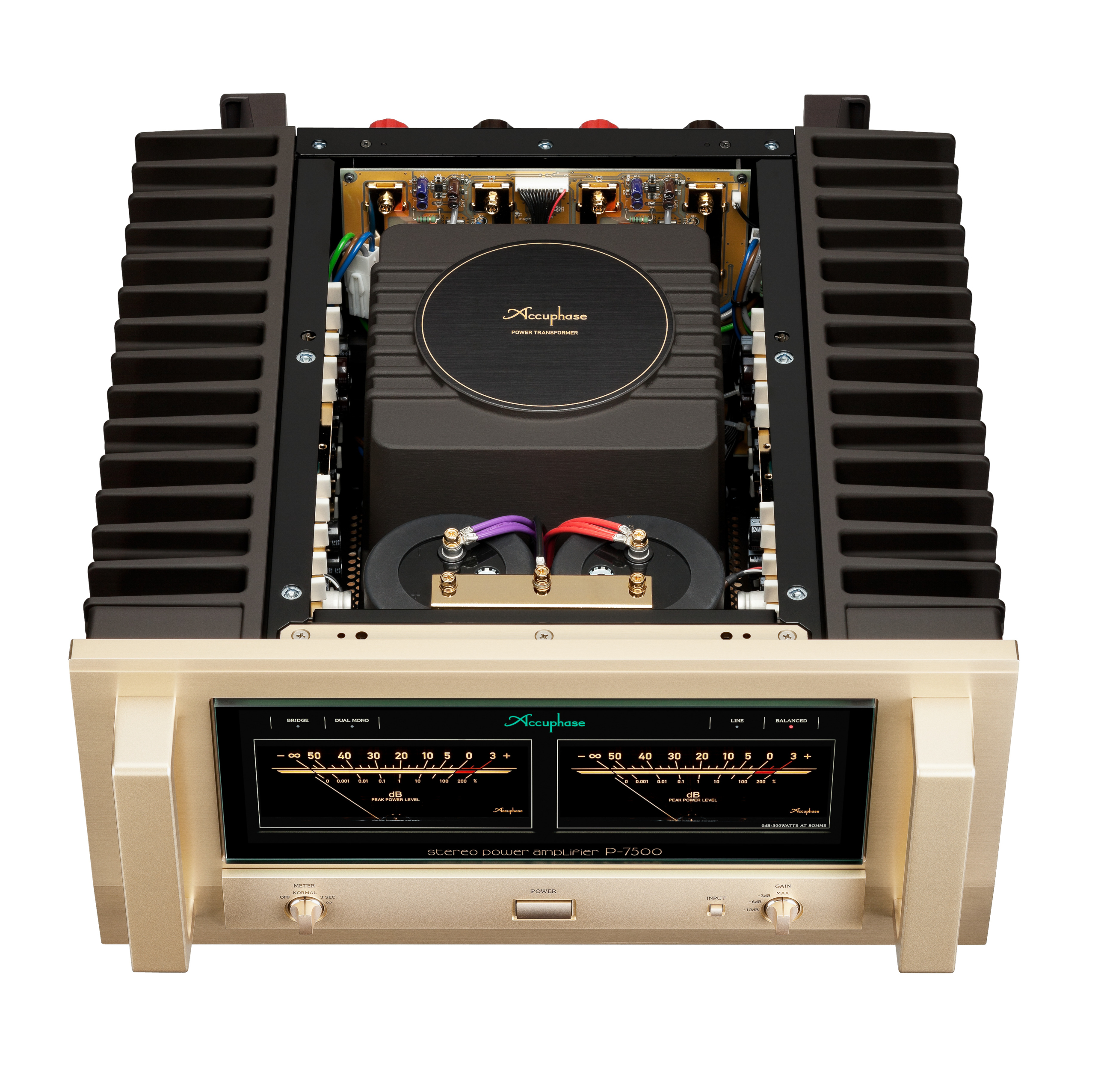 Accuphase P-7500 Endstufe mit geöffnetem Gehäuse