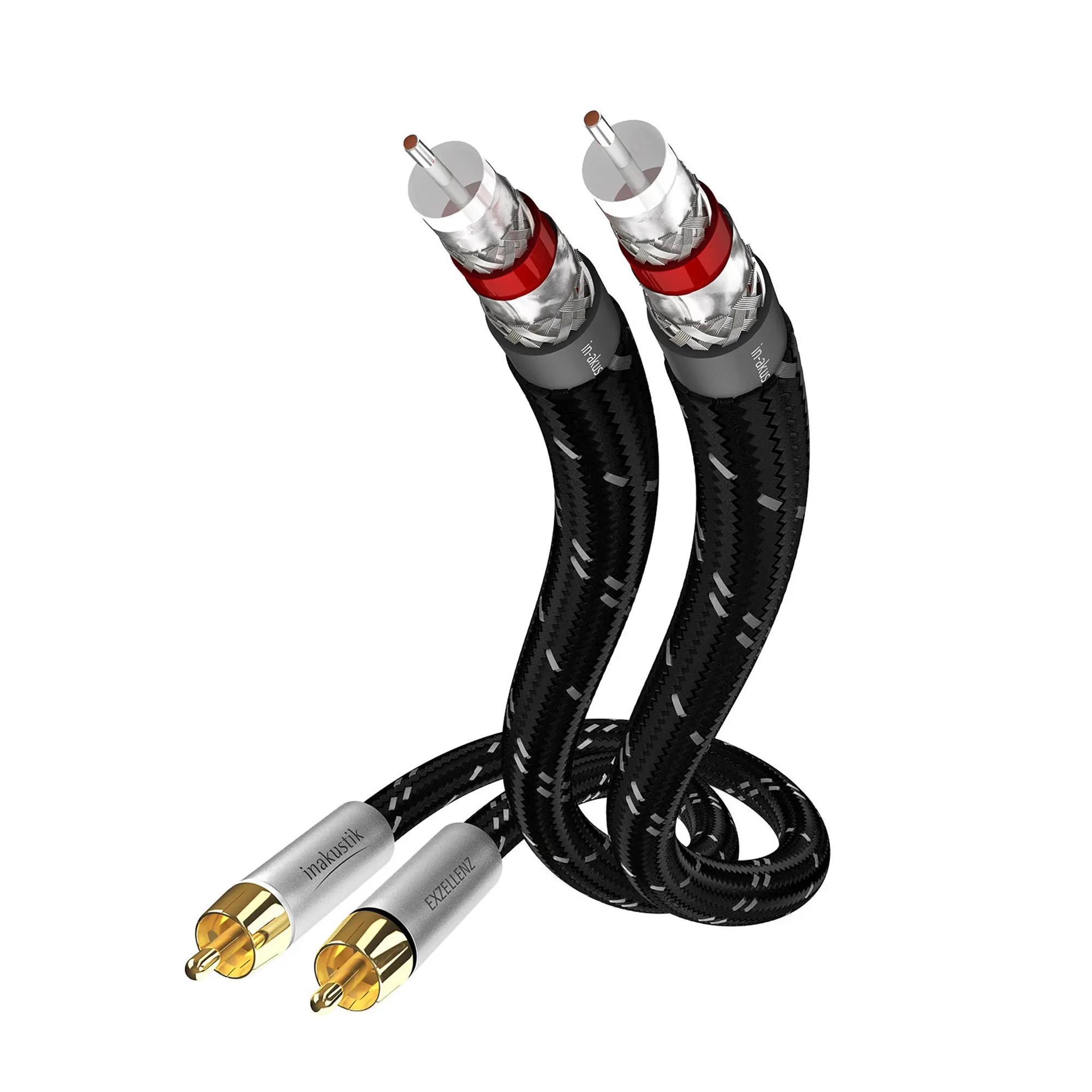 Inakustik NF-RCA Cinchkabel 0,75m - Stereo Audiokabel der Exzellenz Klasse 