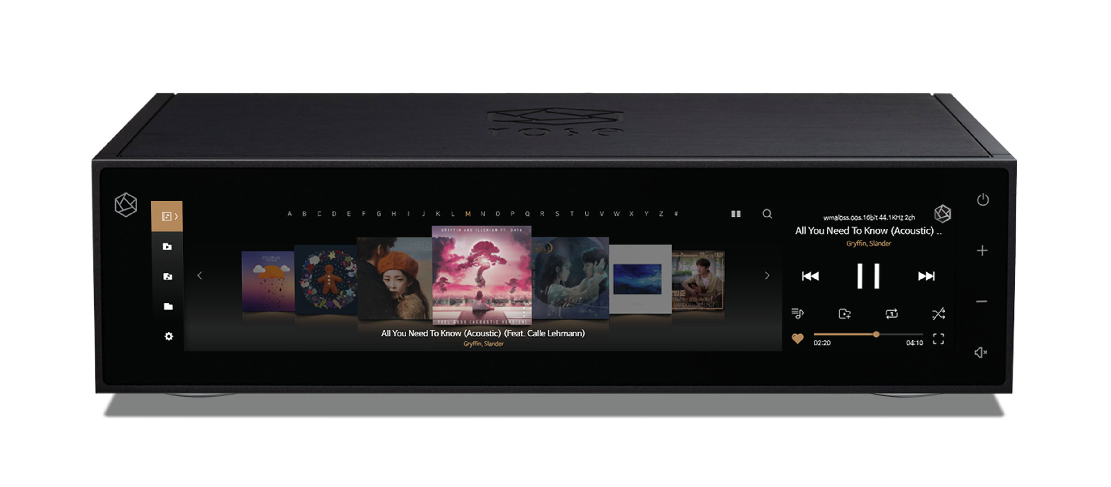 Rose RS150 Black - High Performance Audio-/Multimedia-Streamer 