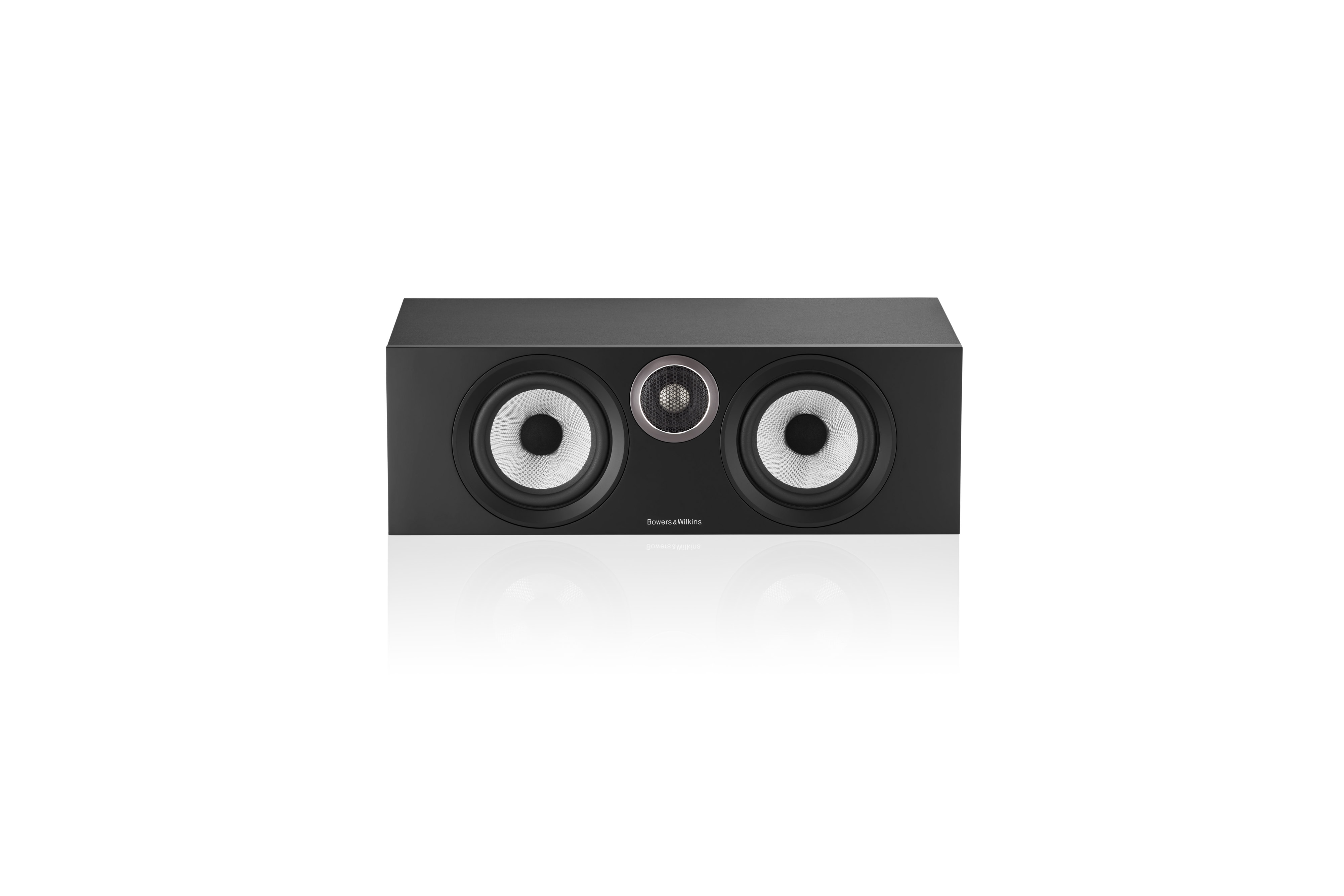 Bowers & Wilkins HTM6 S3 Schwarz Center-Lautsprecher Front ohne Abdeckung