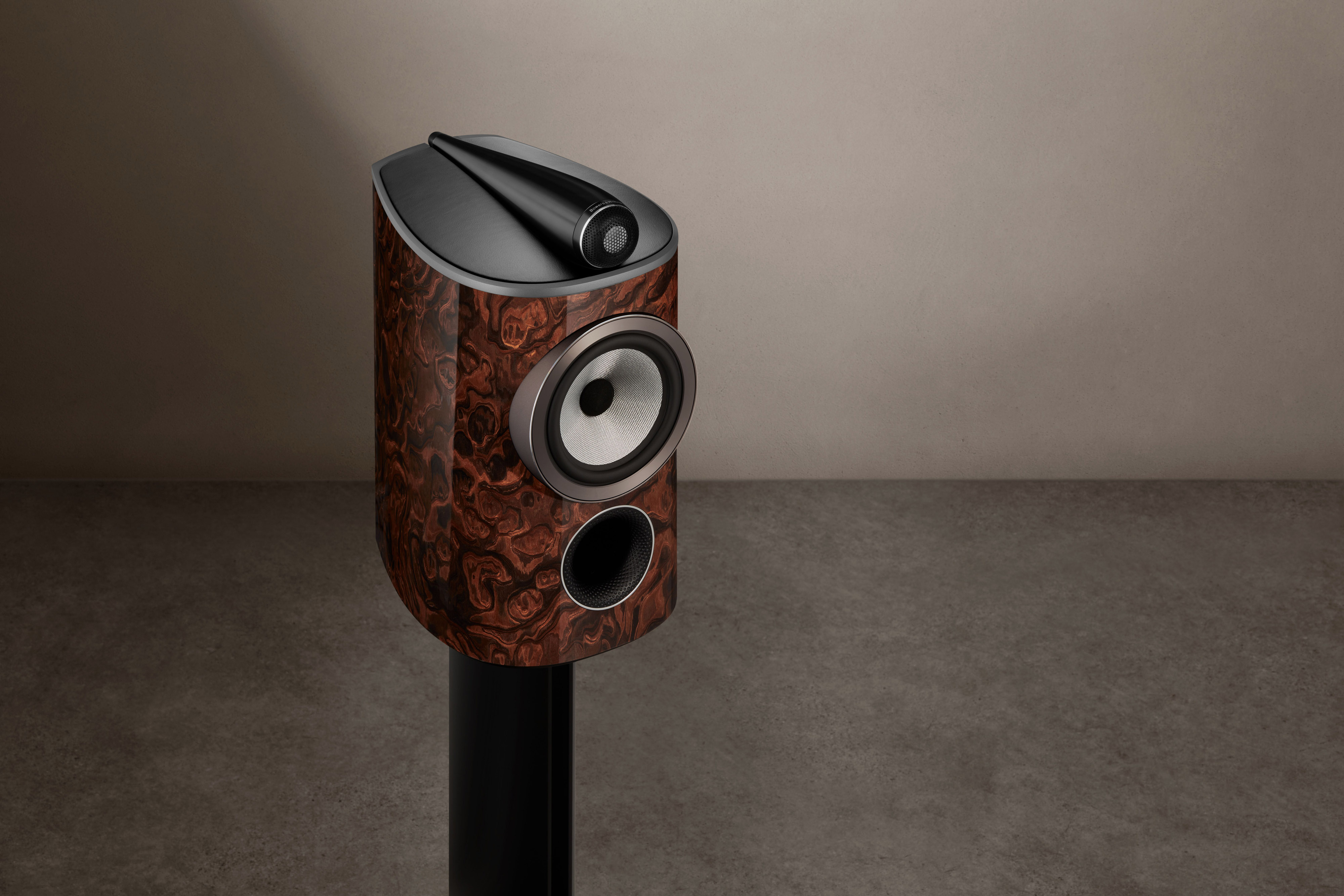 Bowers & Wilkins 805 D4 Signature California Burl Gloss Lautsprecher mit Standfuß