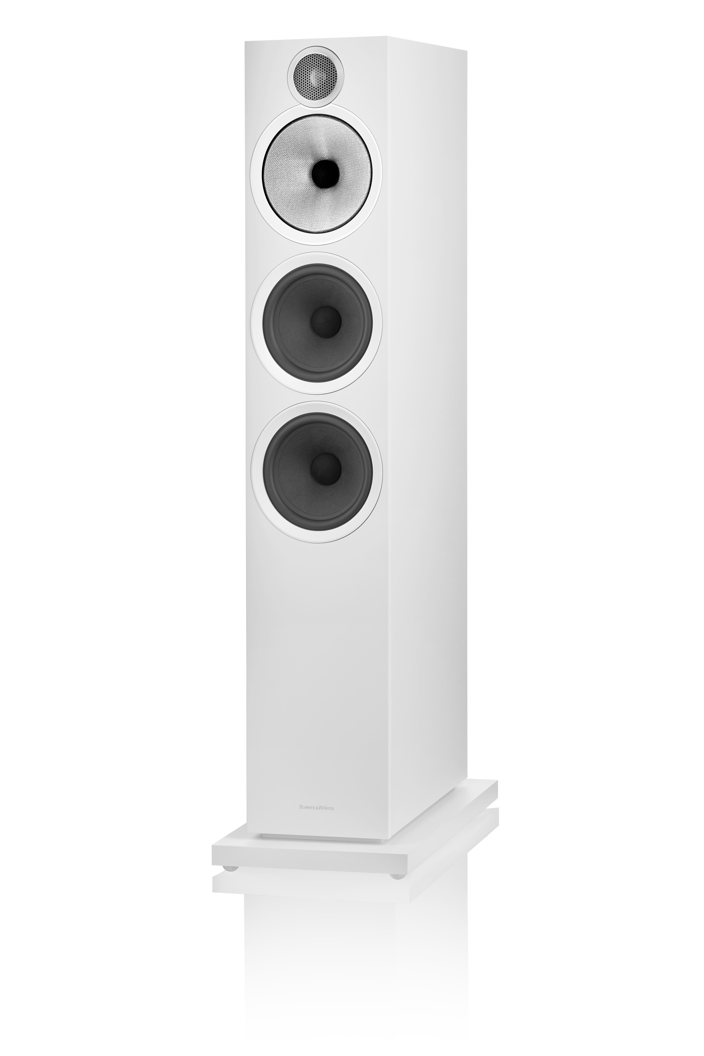 Bowers & Wilkins 603 S3 Lautsprecher Weiß eingedreht ohne Abdeckung