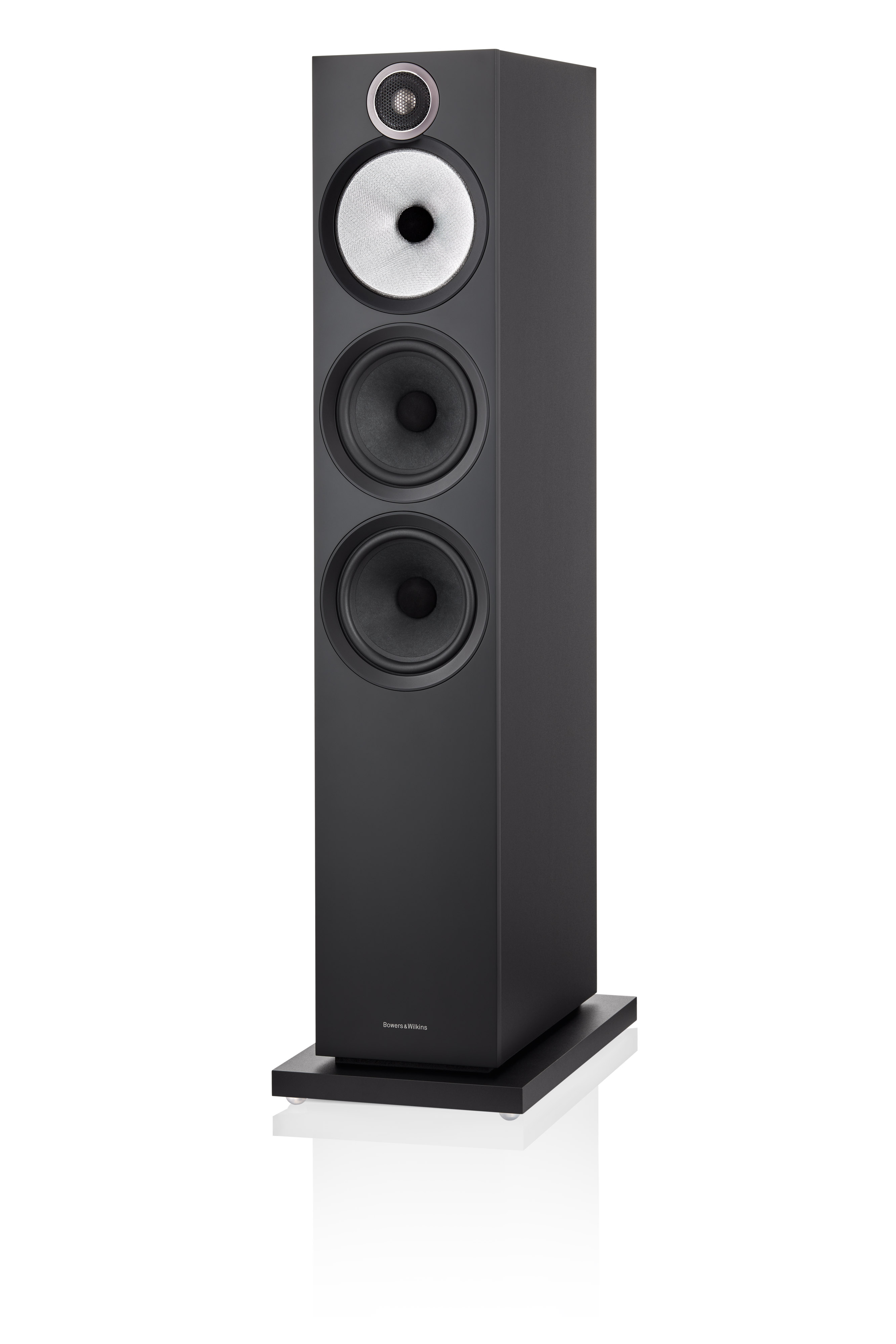 Bowers & Wilkins 603 S3 Lautsprecher Schwarz eingedreht ohne Abdeckung