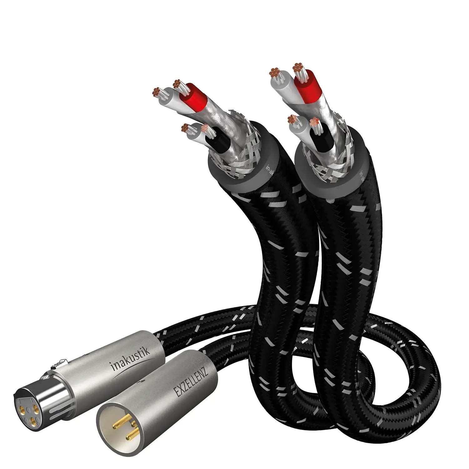 Inakustik NF-XLR Cinchkabel 0,75m - Stereo Audiokabel der Exzellenz Klasse 
