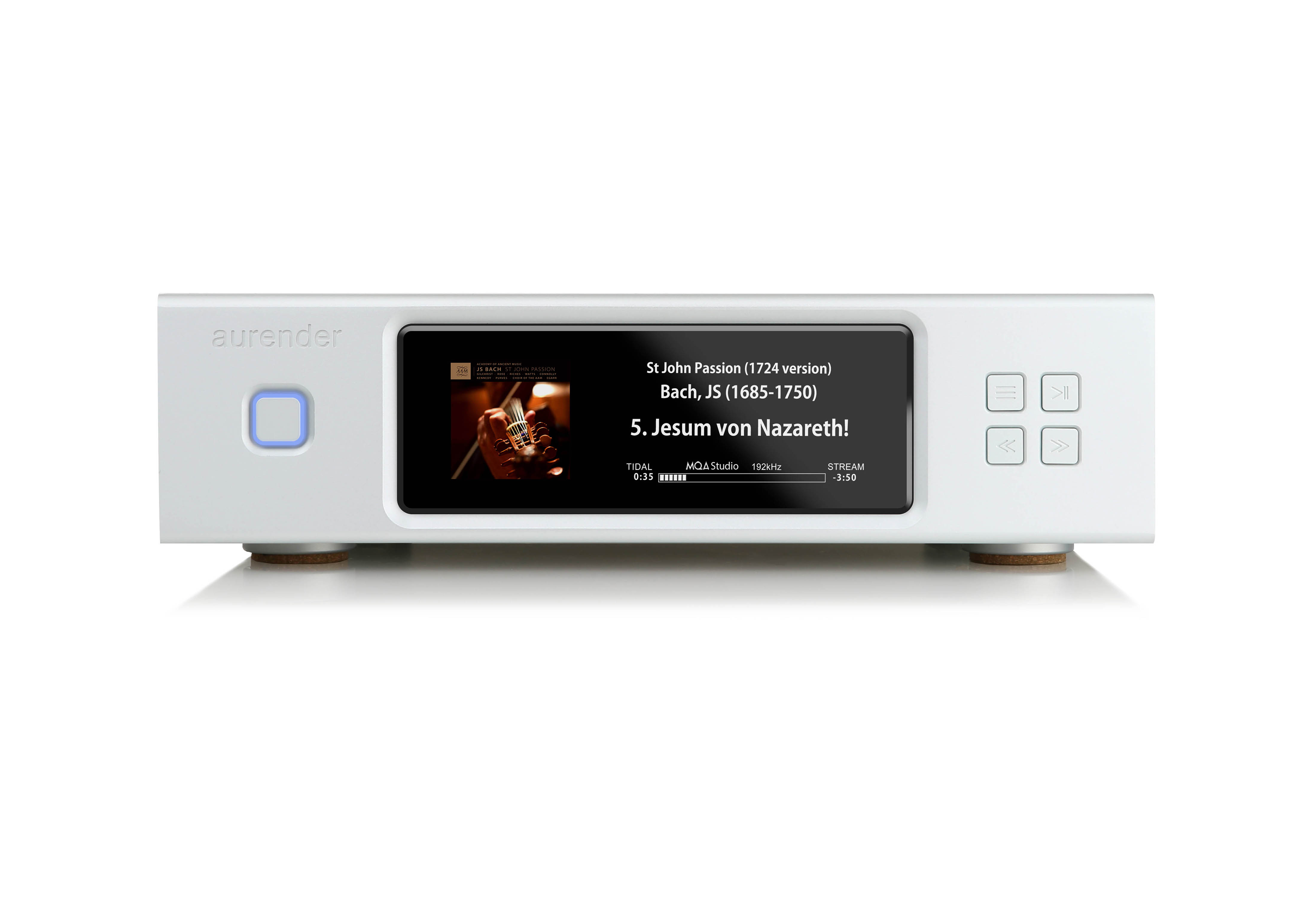 Aurender N200 | Streamer mit Coaxial Digitalausgang ohne Datenfestplatte Silber