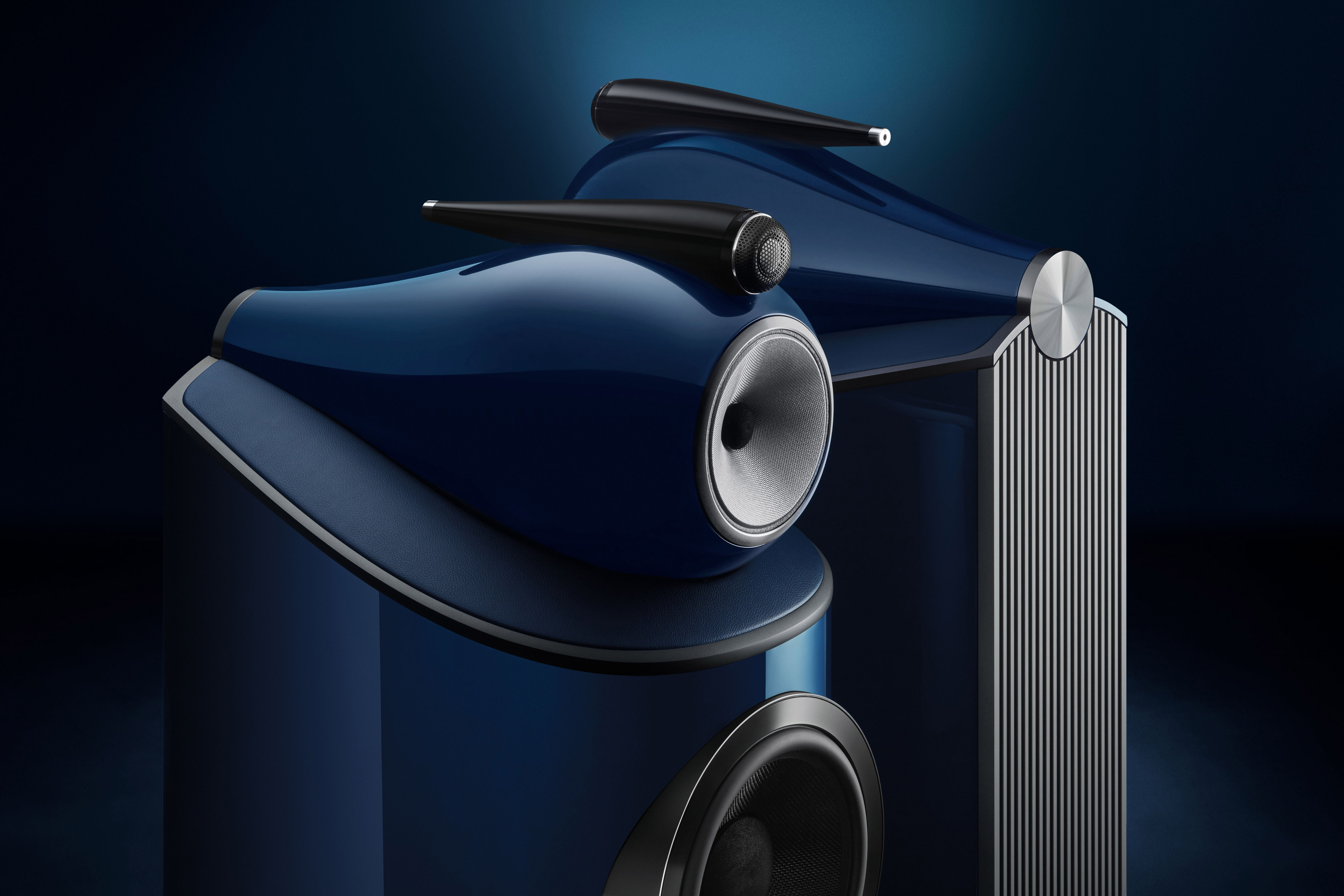 Bowers & Wilkins 801 D4 Signature  Midnight Blue Metallic Lautsprecher Vorne und Hinten